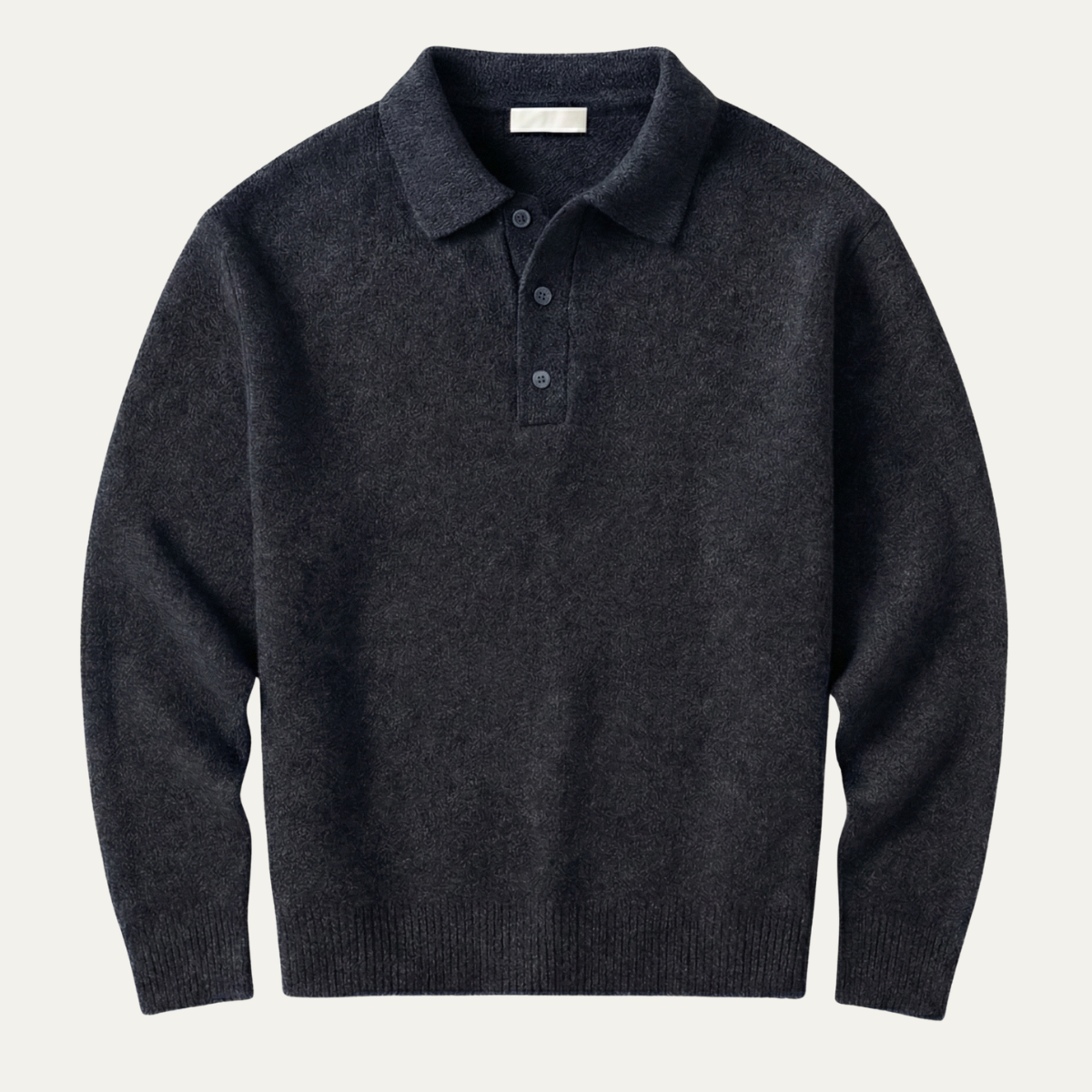 Men's Soft Knit Polo Sweater