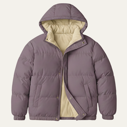 Men's Quilted Puffer Hooded Winter Jacket