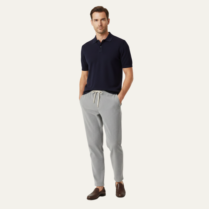 Men's Slim Fit Ribbed Pants Lightweight