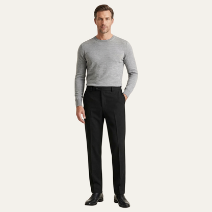 Moltrasio Men's Wool Blend Business Pants