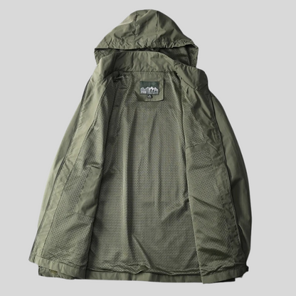 Water-Resistant Hooded Jacket