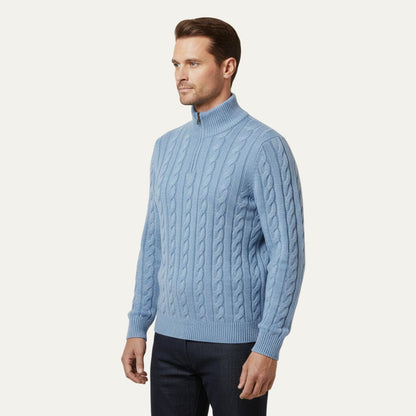Men's Merino Wool Half Zip Sweater