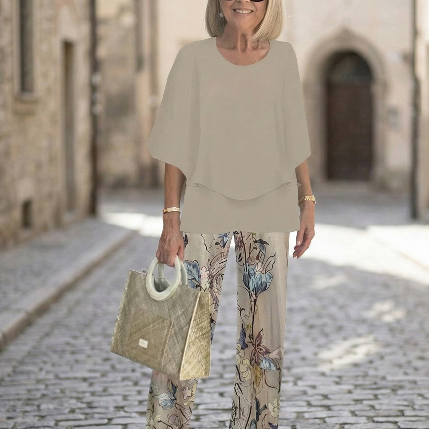 Two Piece Pant Set Loose Fit Women