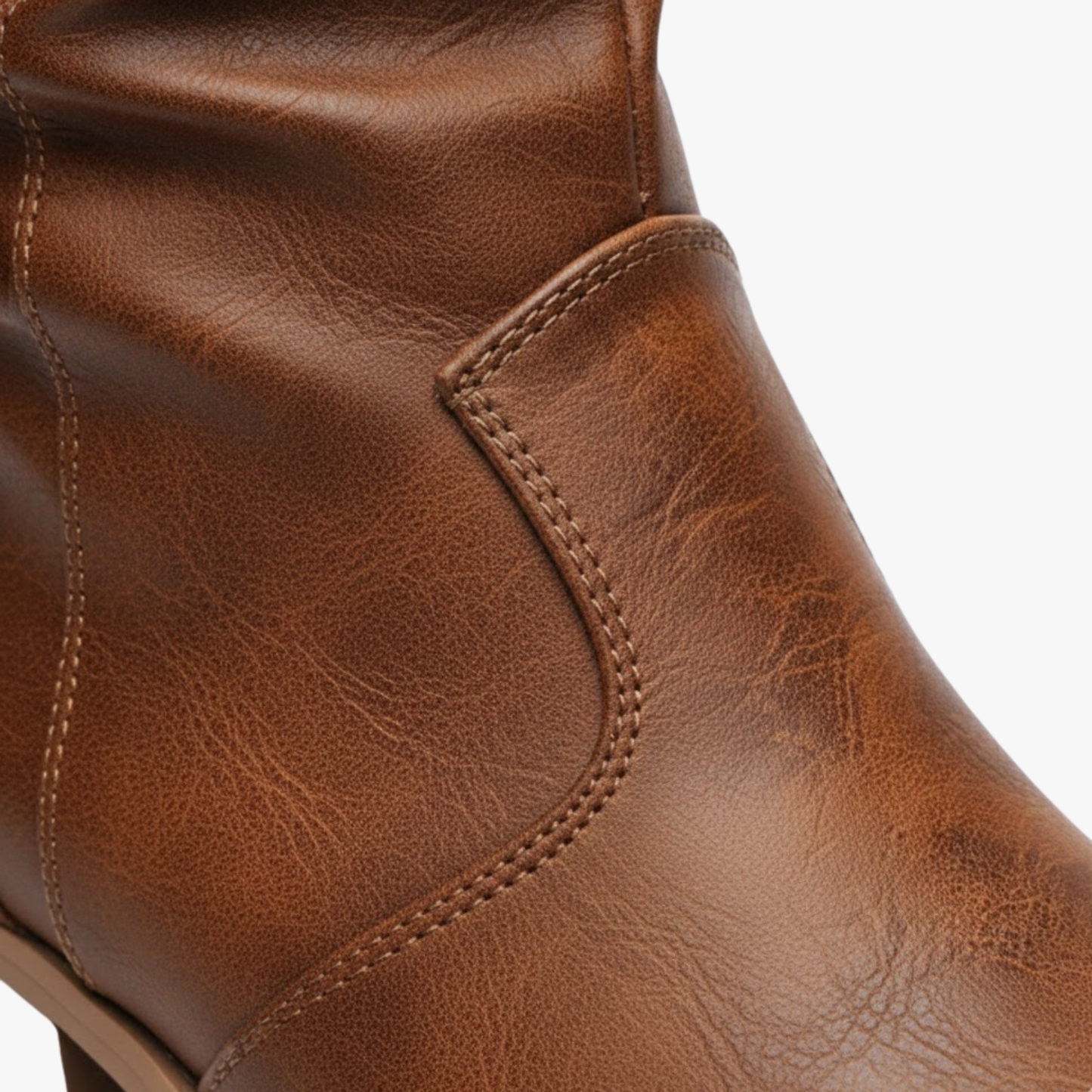 Trendy Ladies Mid Heel Western Denim Boots