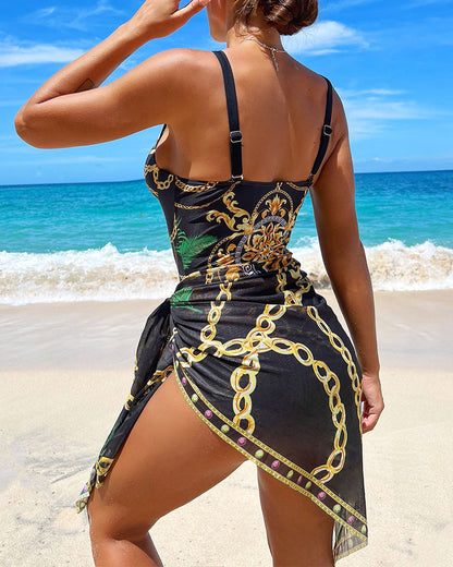 Women's Tummy Control Push Up Swimsuit