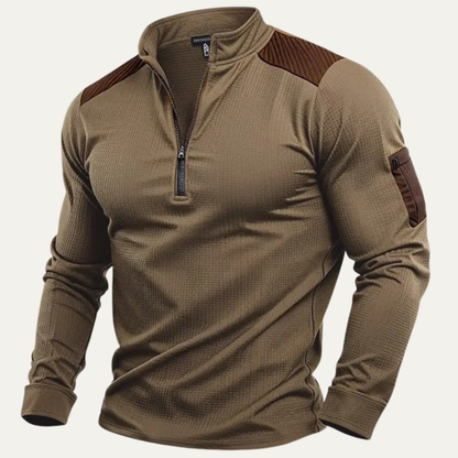 Men's Half Zip Sweater Casual Stand Collar
