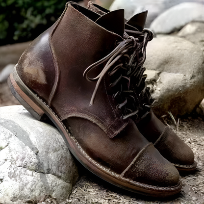 Men's Lace-Up Leather Boots