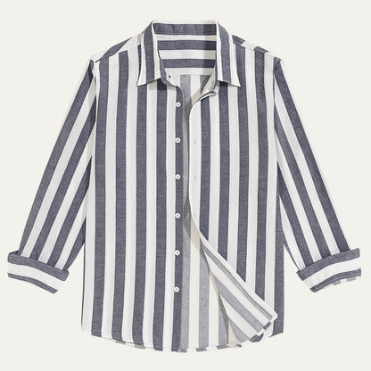 Valencia Men's Striped Linen Shirt
