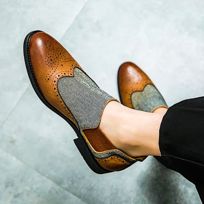 Luxury Italian Leather Slip On Shoes - VibreMode