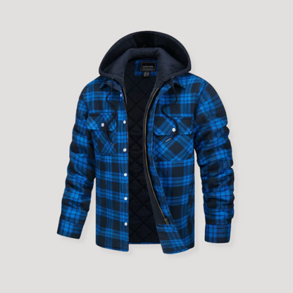 Warm Plaid Hooded Flannel Jacket