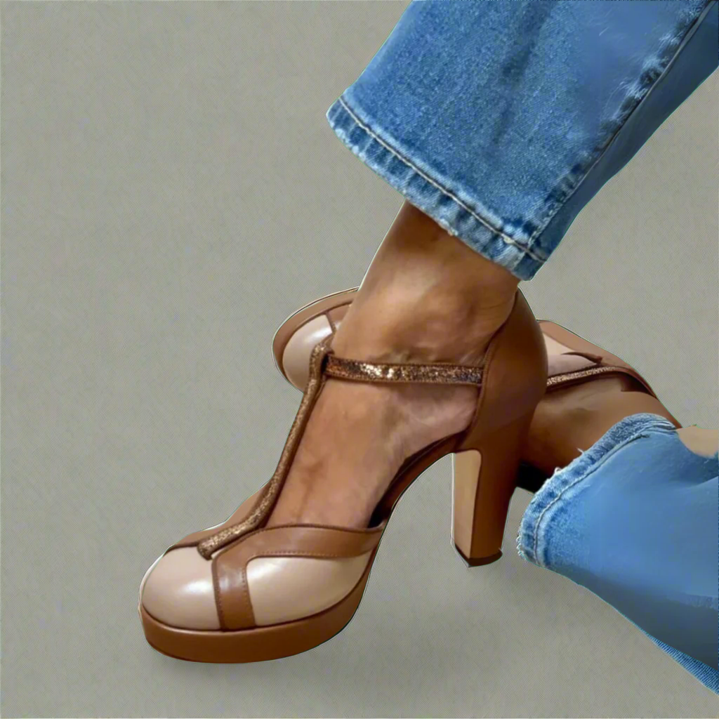 Elegant Women's Heeled Sandals Comfortable - VibreMode