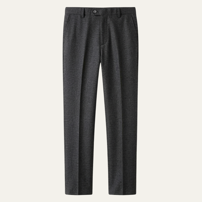 Moltrasio Men's Wool Blend Business Pants
