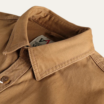 Men's Safari Shirt Button Up Casual Cotton
