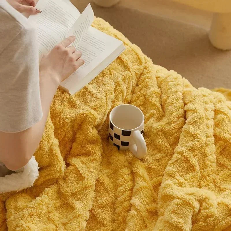Lambswool Blanket Warm Comfortable Winter Throw