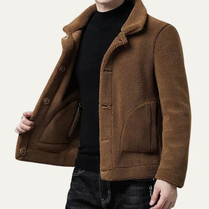 Men's Winter Fleece Jacket Warm With Pockets