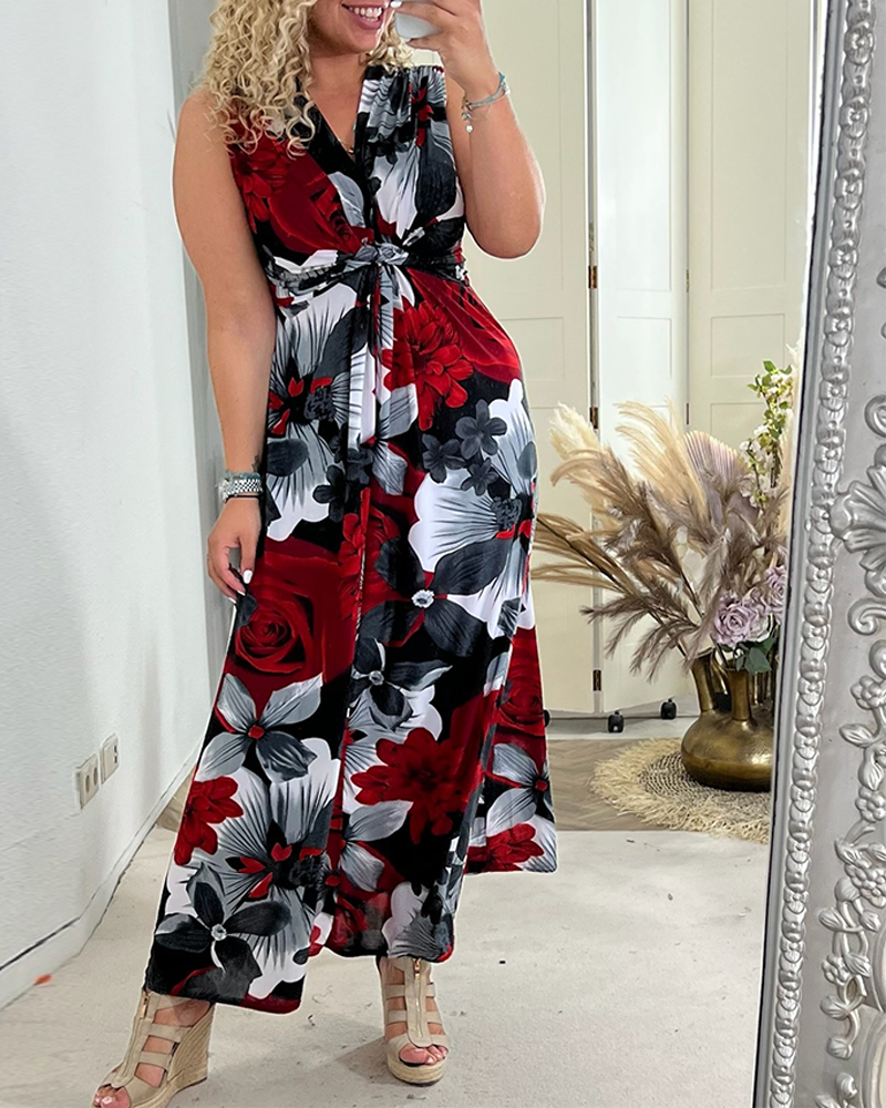 Beautiful Summer Pleated Midi Dress