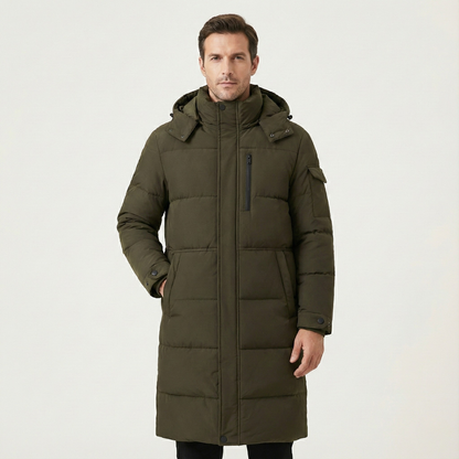 Men's Thermal Longline Puffer Coat Black
