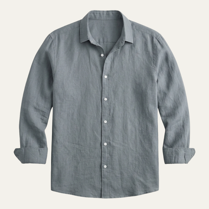 Mens Linen Button Up Shirt