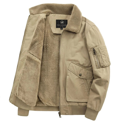 Men's Fleece Lined Bomber Jacket