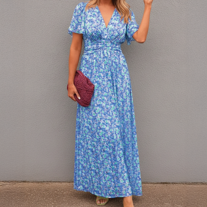 Beautiful Flower Long Evening Dress