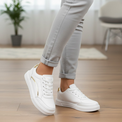 High Quality Leather Platform Sneakers for Women
