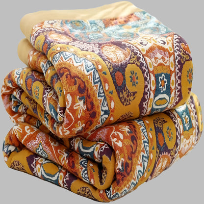 Boho Reversible Blanket Dual-Sided Warm Throw