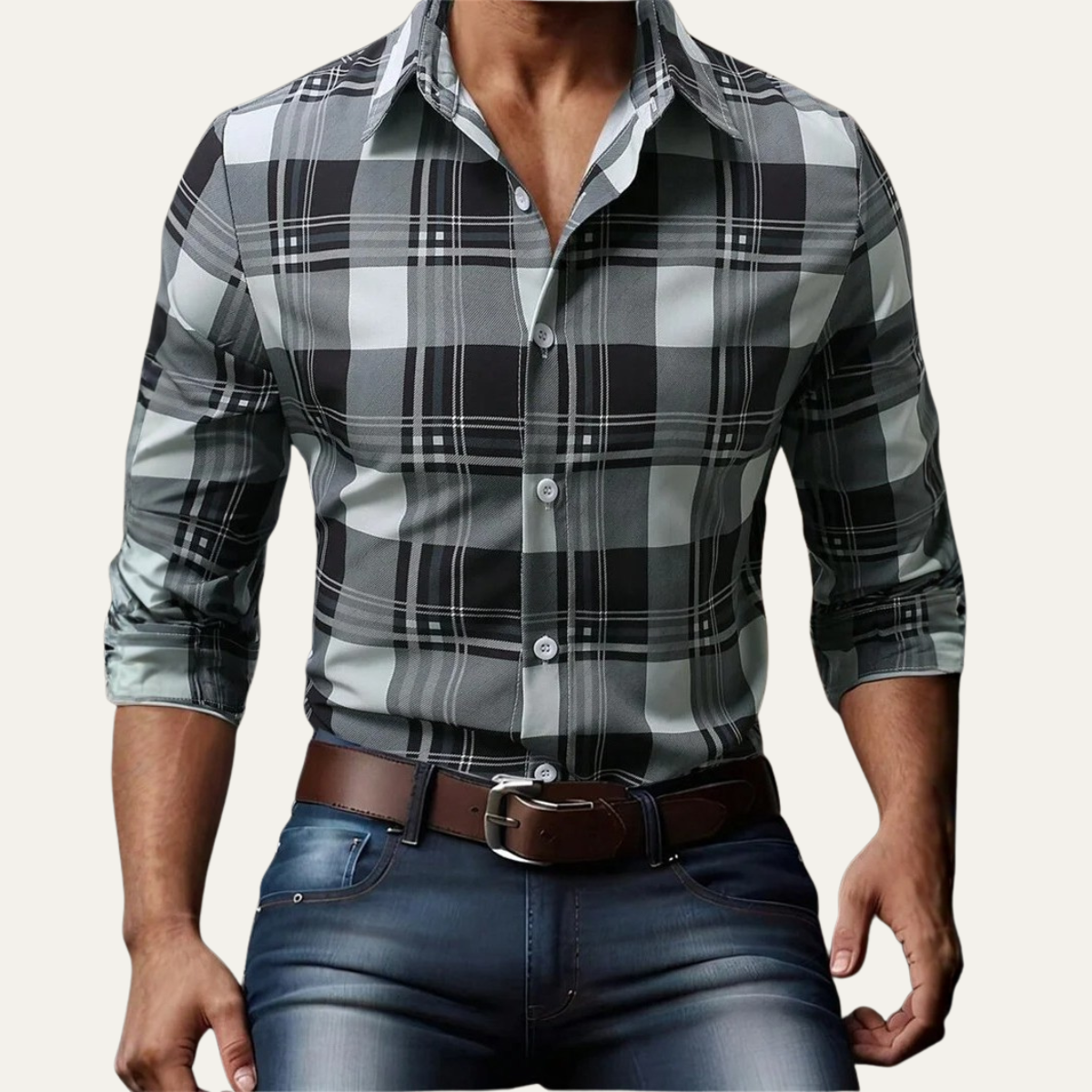 Men's Western Cowboy Shirt Print Trendy