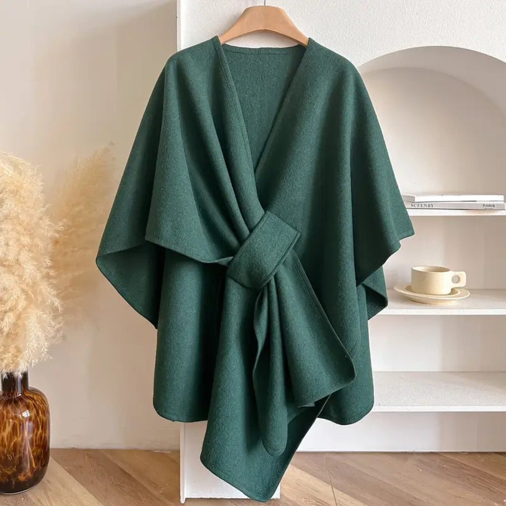 Luxurious Poncho Windproof Shawl Coat Caliboot