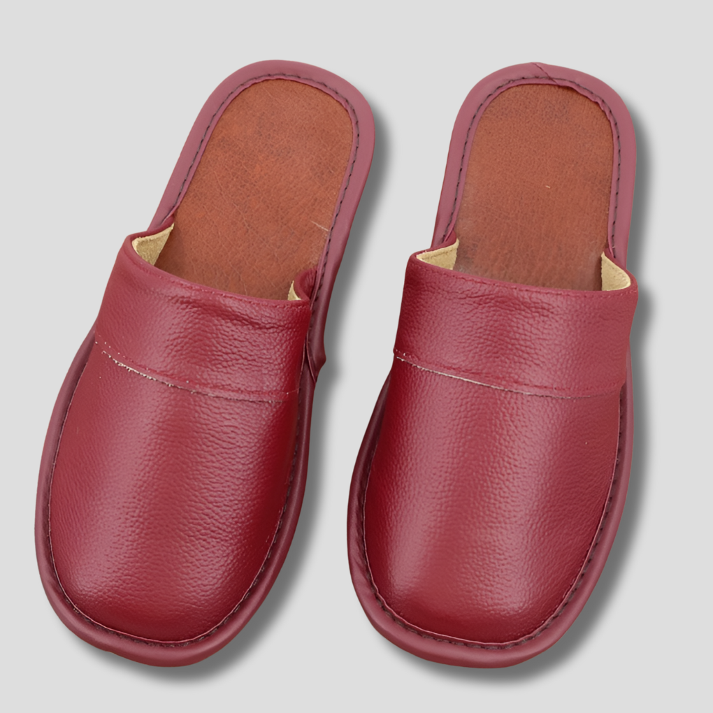 Men's Leather Slippers - VibreMode
