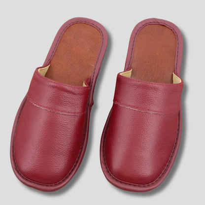Men's Leather Slippers - VibreMode