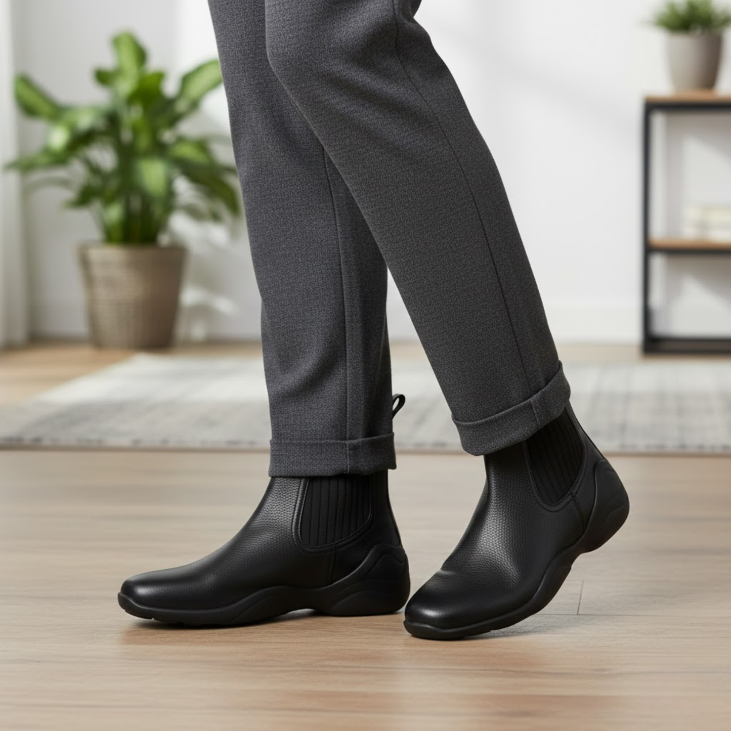 Comfortable Women's Leather Ankle Boots Autumn Collection