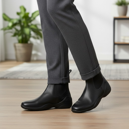 Comfortable Women's Leather Ankle Boots Autumn Collection