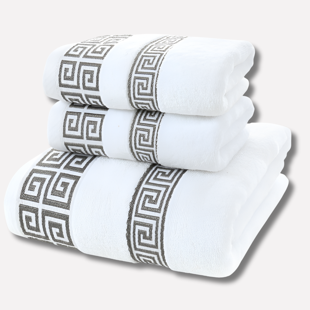 Athena Cotton Towel Set 2 Piece - VibreMode