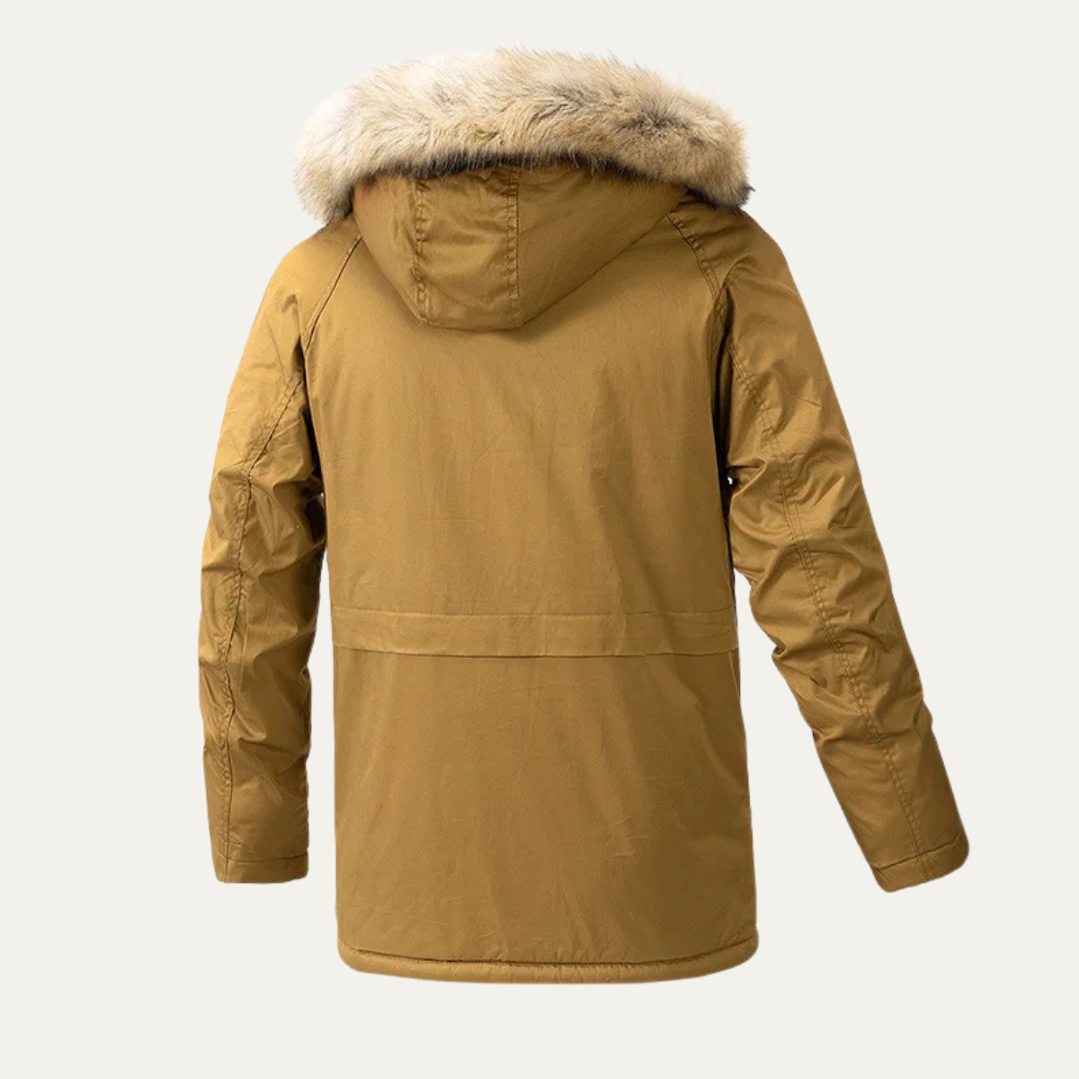 Men's Down Jacket Hooded Waterproof Multi Pocket