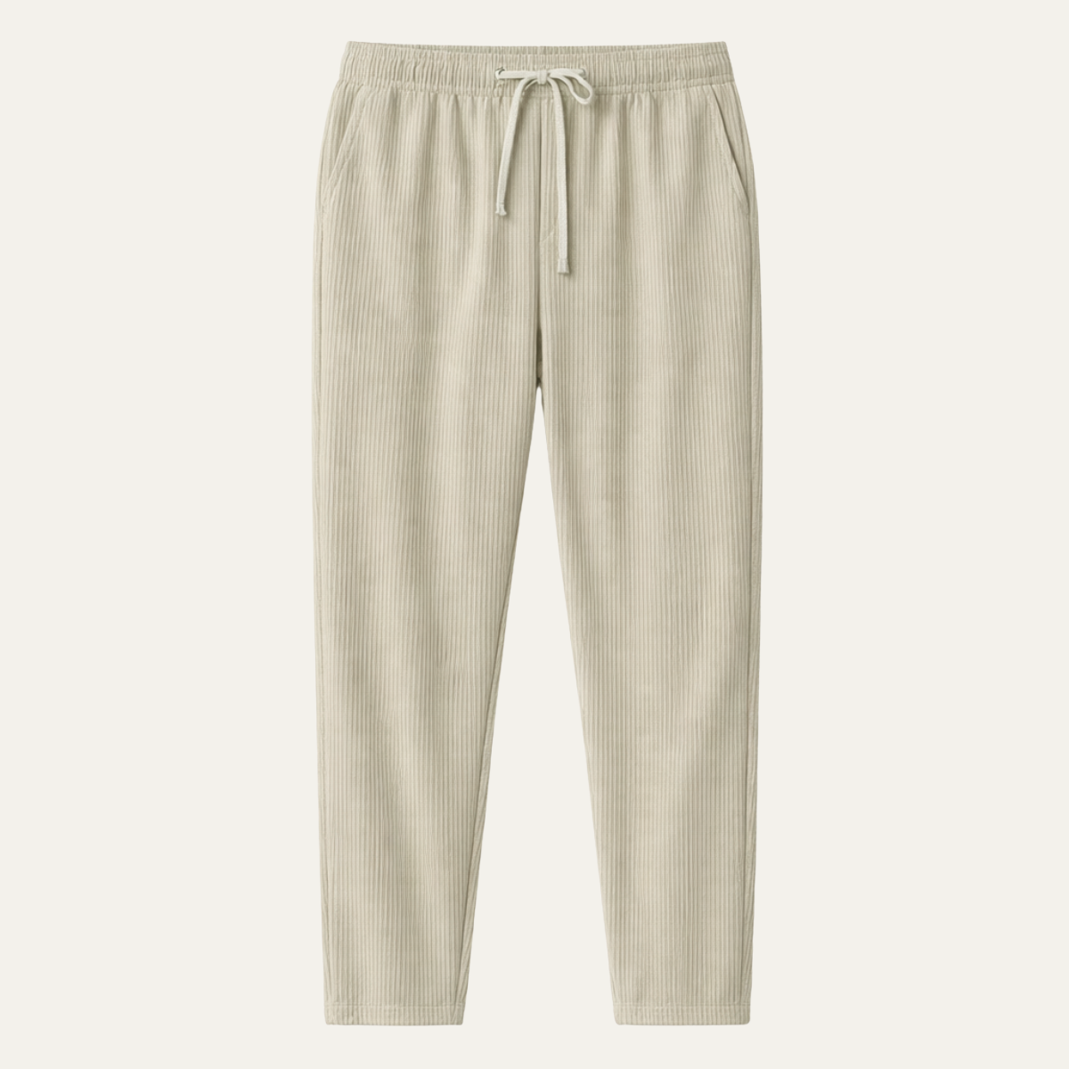 Men's Slim Fit Ribbed Pants Lightweight - VibreMode
