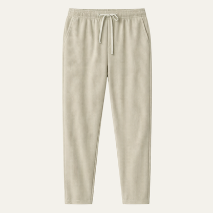 Men's Slim Fit Ribbed Pants Lightweight - VibreMode