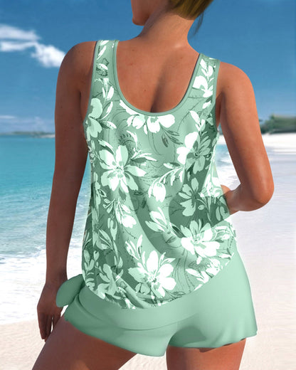 Comfortable Women's Summer Swimwear Tankini Set