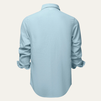 Men's Linen Cotton Button Down Shirt