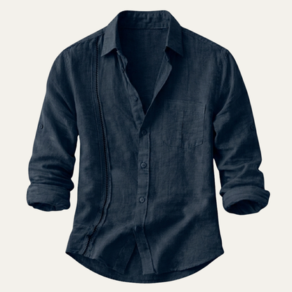 Men's Casual Beach Button Up Shirt