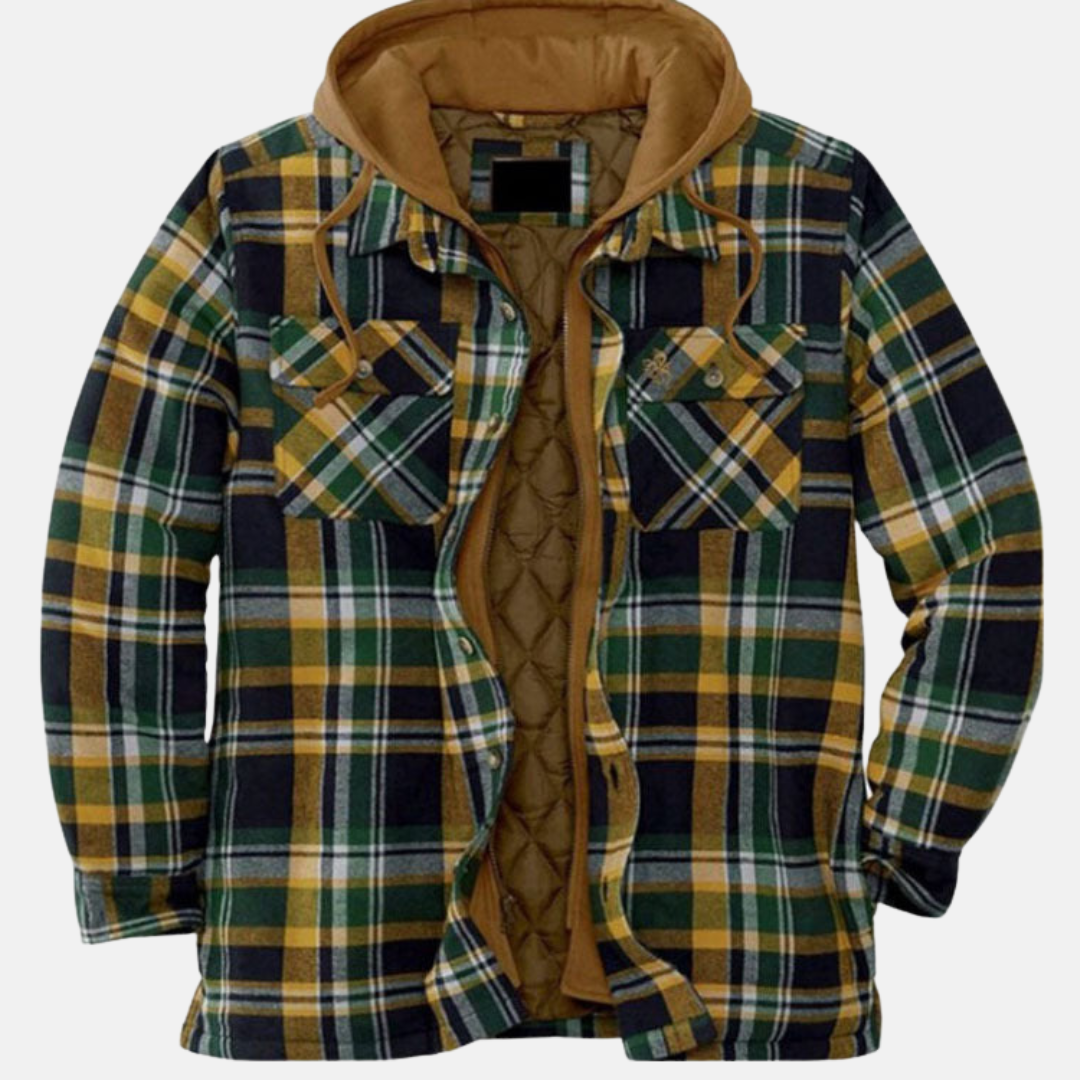 Warm Plaid Men's Flannel Shirt Jacket