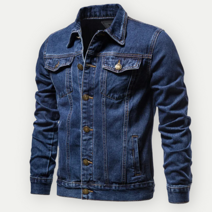 Men's Denim Trucker Jacket Comfortable Fit