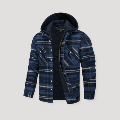 Warm Plaid Hooded Flannel Jacket