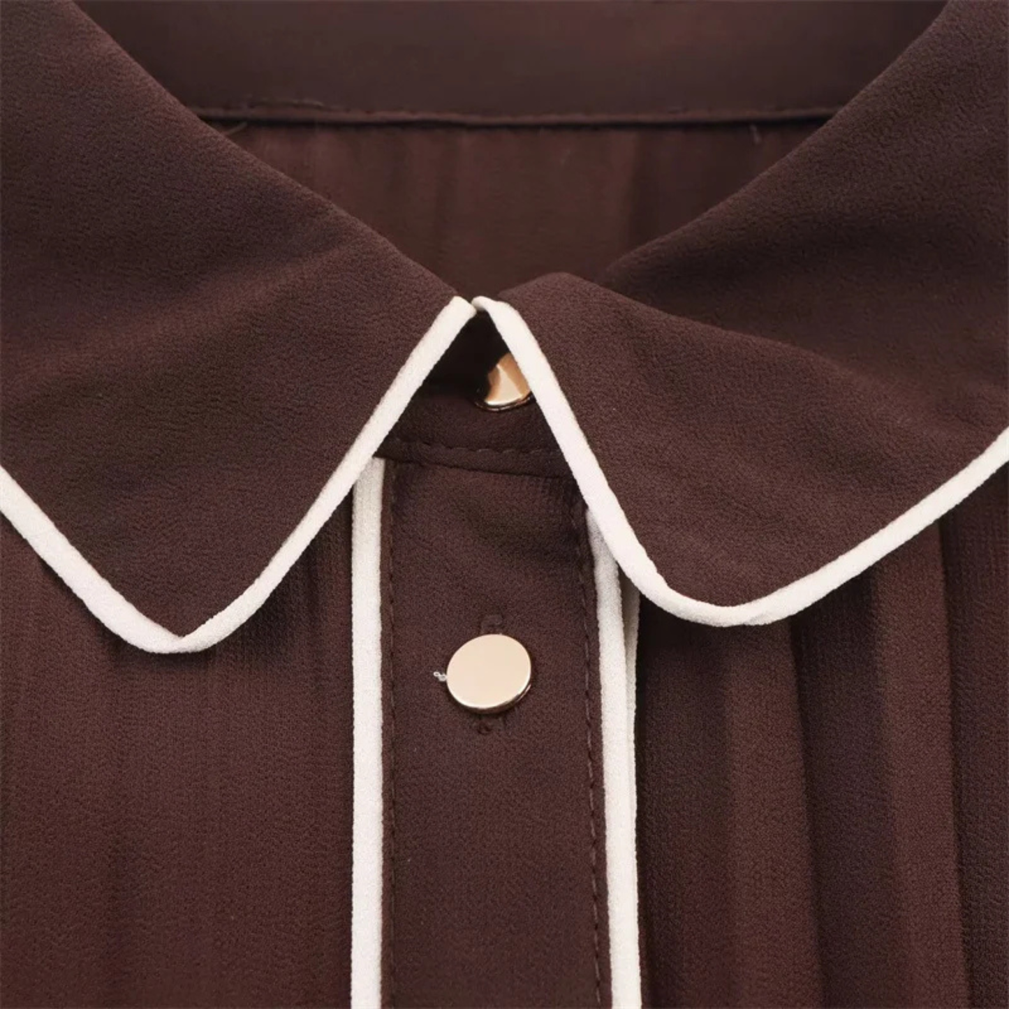 Pleated Long Sleeve Belted Dress Women