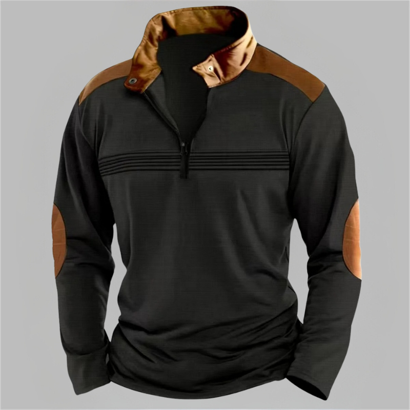 Contrast Color Male Sweatshirt Jacket - VibreMode