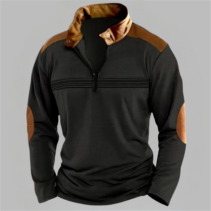 Contrast Color Male Sweatshirt Jacket - VibreMode