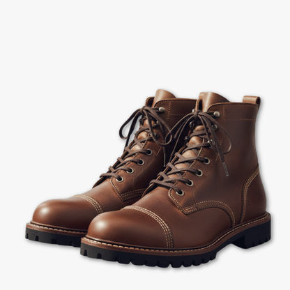 Tall Genuine Leather Men's Boots - VibreMode