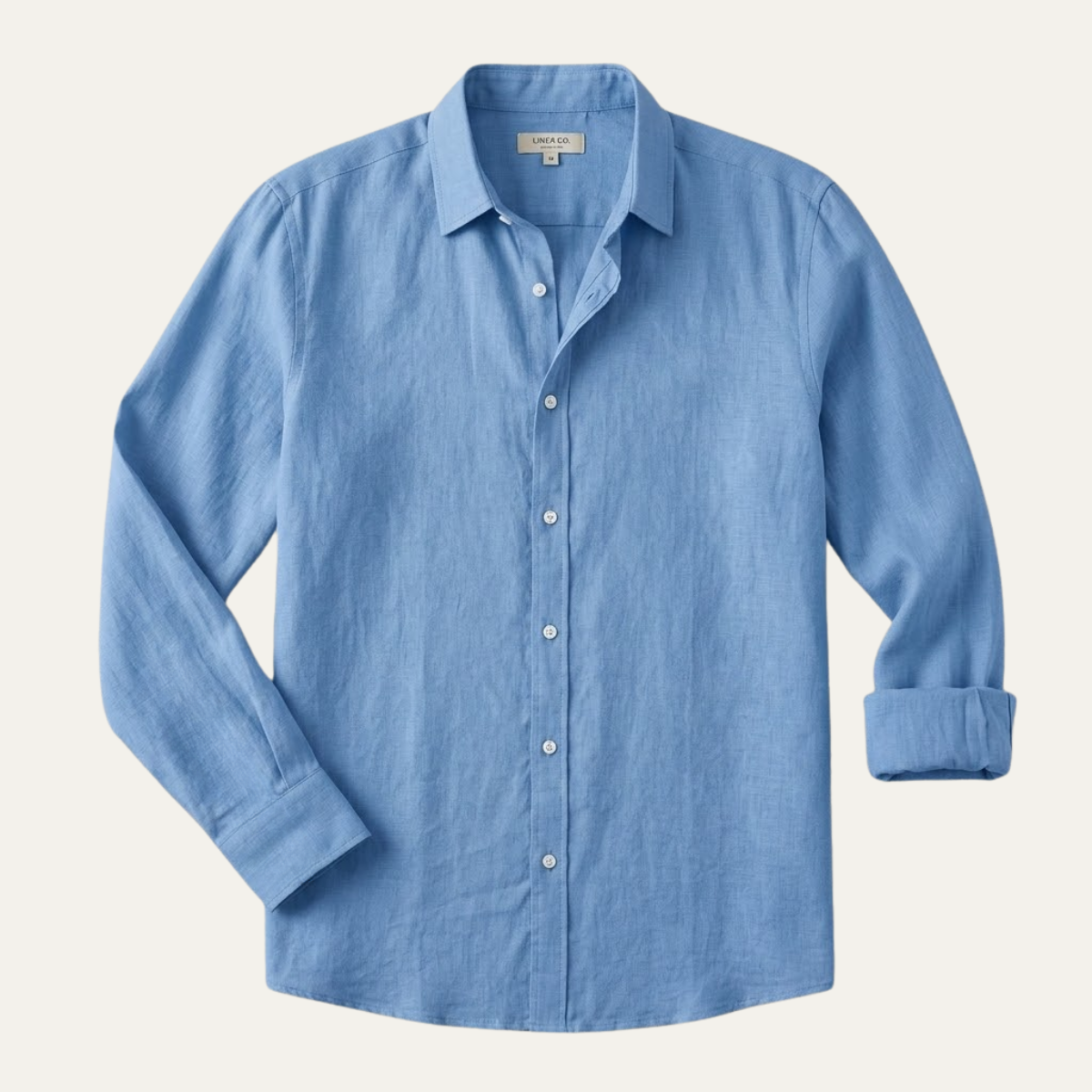 Men's Linen Shirt Lightweight Beige
