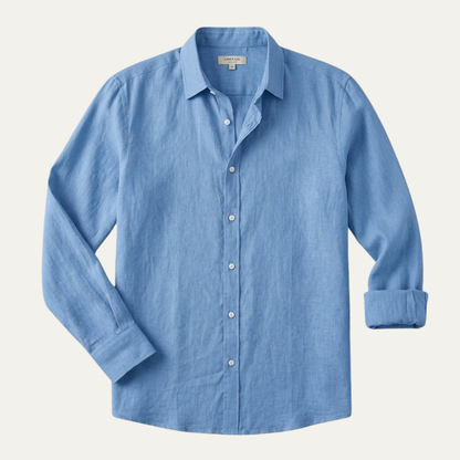 Men's Linen Shirt Lightweight Beige