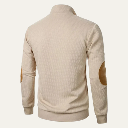 Mens Polo Sweater Button Down Lapel