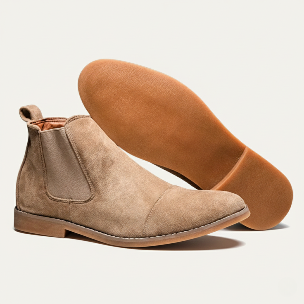 Men's Suede Chelsea Boots Classic Slip On